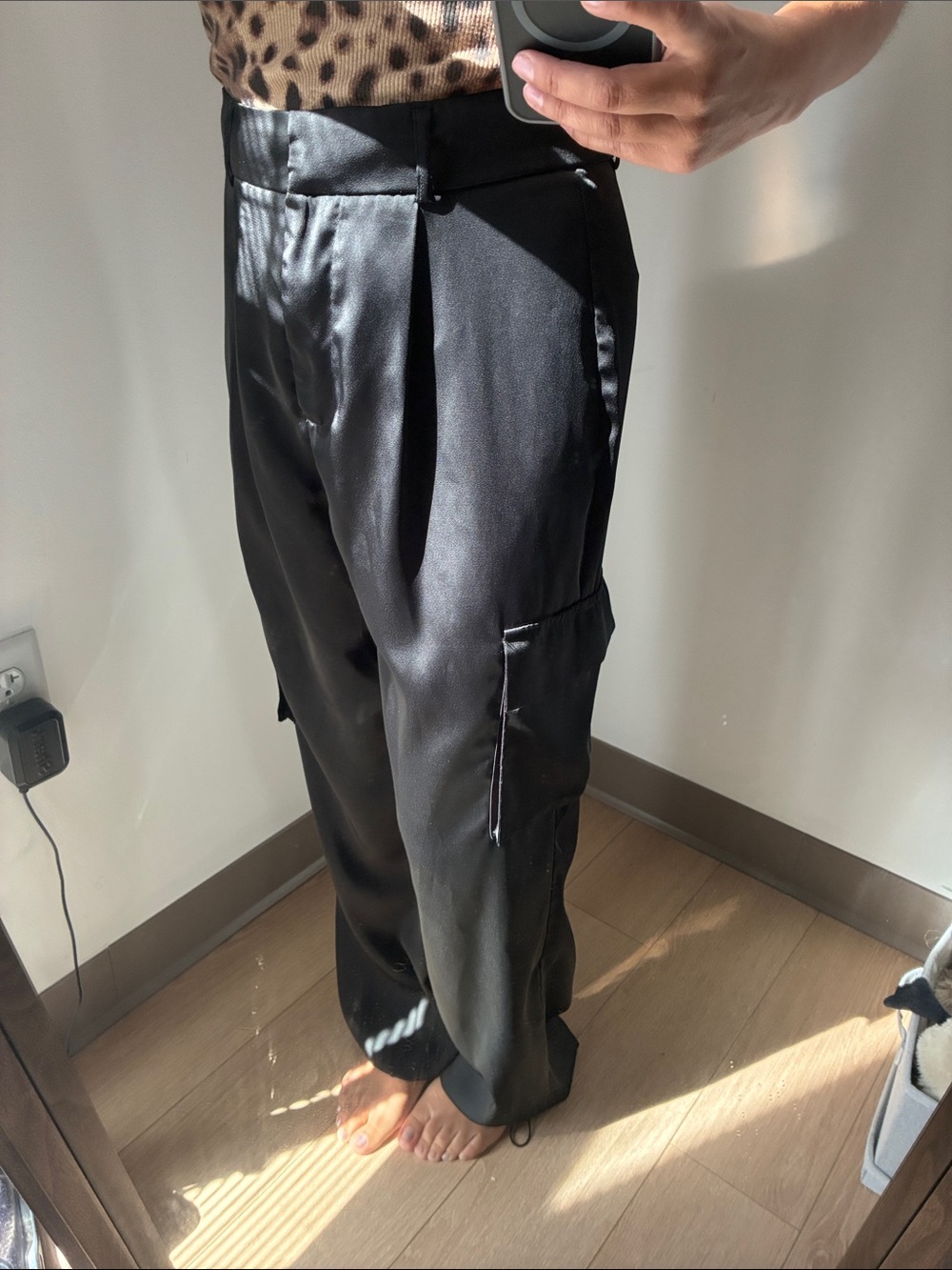 Superdown Seleste drawstring jogger Pant in black